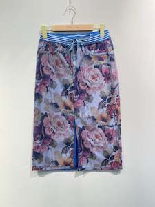 Onado Reversible Denim Skirt Charlotte Blue Azure