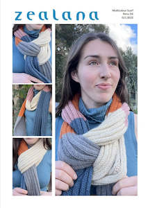 Zealana Rimu DK Multicolour Scarf Pattern