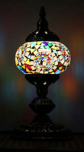 Turkish Mosaic Table Lamp Standard Moon Orbit