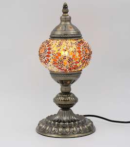 Turkish Mosaic Table Lamp 33cm - Yellow/Gold