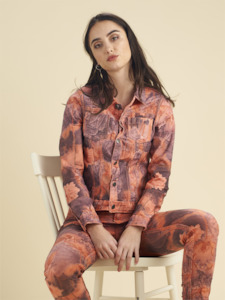 Clothing: Onado Reversible Denim Jacket Harriet Coral