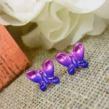 Ear Sense Earring Multicoloured Butterfly FJ234-2