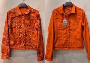 Reversible Denim Jacket: Zac & Zoe Reversible Jacket Laila Orange