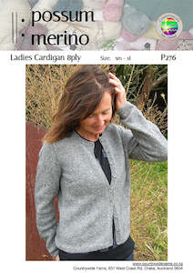 Yarn: Possum Merino Ladies Cardigan DK/8Ply Pattern P276