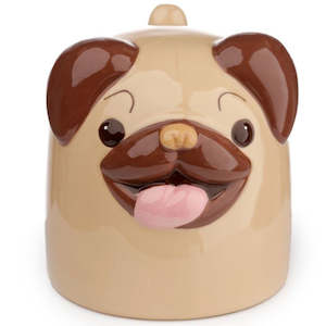 Mopps Pug Upside Down Ceramic Mug
