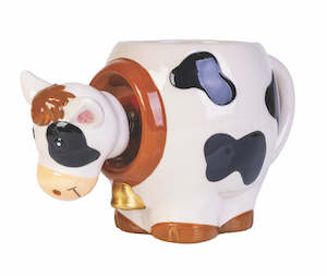 New: Cow Bobble Head Mug