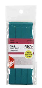 Birch Bias Binding 12mm - Jade