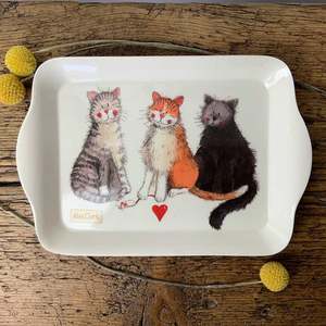 New: Alex Clark Cats Tray