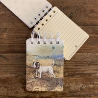 New: Alex Clark Beach Boy Dog Small Sprial Notebook