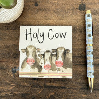 Alex Clark Holy Cow Mini Magnetic Notepad
