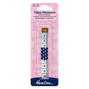 Hemline Tape Measure Metric & Imperial