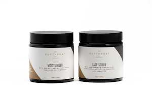 Charcoal Face Scrub & Moisturiser Skincare Set