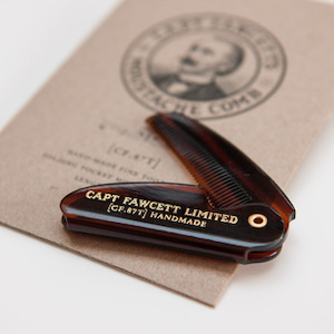 Moustache: Captain Fawcett Folding Pocket Moustache Comb
