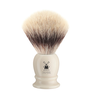 Shaving Brush Nz: MUHLE Silvertip Ivory Shaving Brush (Vegan)