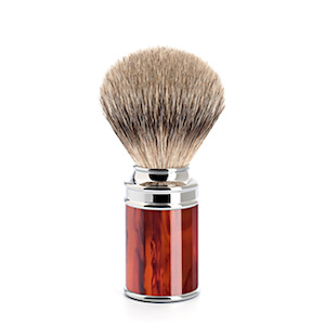 Shaving Brush Nz: MUHLE Tortoise Shell Silvertip Badger Shaving Brush