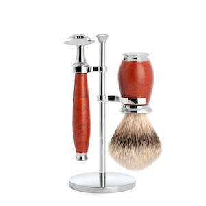 Shaving Set Nz: MUHLE Briar Wood Shaving Set (Safety Razor)