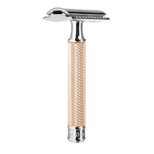 Double Edge Safety Razor Nz: MUHLE Rose Gold Safety Razor (R89)