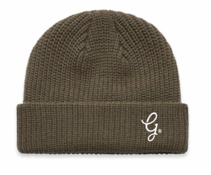 Gents Embroidered Cable Beanie