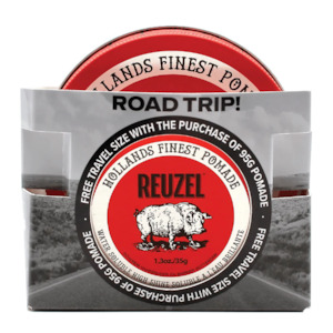 Reuzel Road Red Pomade (95 g Full‑Size + 35 g Mini for Road Trips)