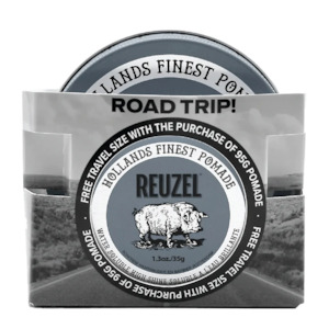 Hair: Reuzel Road Trip Clay Extreme Hold Matte Pomade (95 g Full‑Size + 35 g Mini for Road Trips)