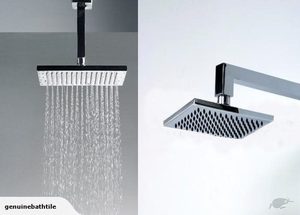 Products: Black Square Shower Head with Shower Arm
