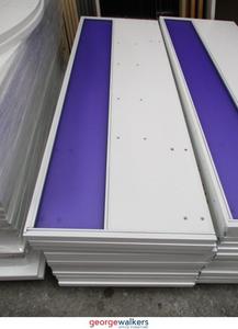 Partitions 1: PR4882 - Purple Desk Mounted Partition