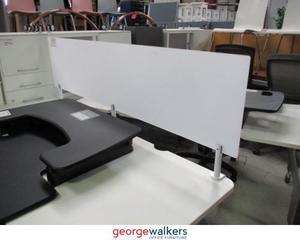 Partitions 1: PR4624 - Perspex Desk Mounted Partition