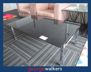 PR6303  Black Glass  Coffee Table