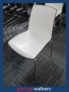 Lunchroom: PR5523 - Black/White  Stackable Chair
