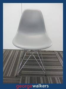 Herman Miller: PR5674 - Genuine Grey Herman Miller Eames Side Chair
