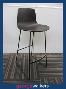 Ufl: PR6300  Black UFL Barstool - Award Winning Enea Lotus Design - Original RRP $700