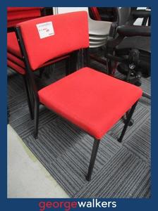 PR6372  Set of 4 Red Reception Chairs