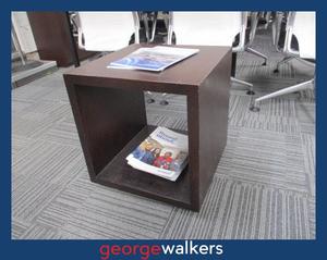 PR6414  Chocolate  Cube Side Table / Coffee Table