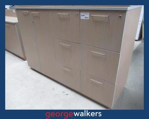 Cupboards 1: PR6491  Whitewashed Beech Melteca  Large Storage Unit