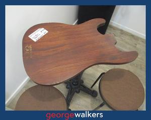 PR6516  Wood  Guitar-shaped Table Set