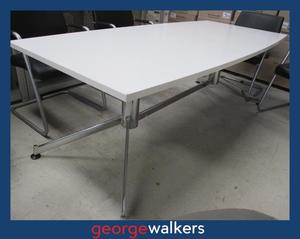 Boardroom: PR6502  White Boardroom Table 2M