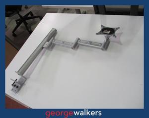 Clearance: PR5931  Silver Metal  Single or Dual Monitor Arm