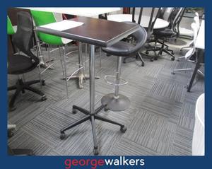 PR6473  Black  Sign-in Bar Leaner Height Table