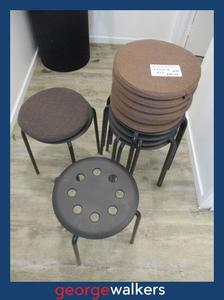 PR6515  Black/Brown Set of 15 IKEA Stools