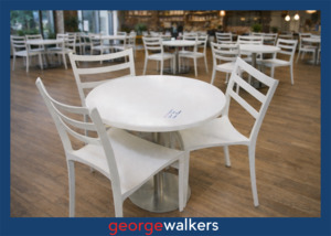 PR6566 White Cafe Table & Chair Set