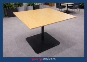 PR6659  Woodgrain  Square Meeting Table 900mm