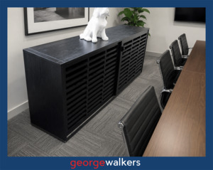 Sideboard - Office Storage - Modern Design - 1700w x 450d x 770h mm - Black - VL103