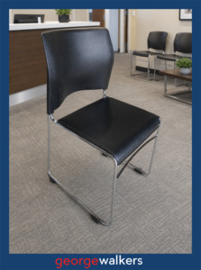 Lunchroom: VL66  Black  Stackable Chair