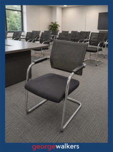 Meeting Room: Meeting Chair - Ergoform - Commercial Grade - Black - VL39