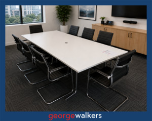 Boardroom: PR6755  White  Boardroom Table