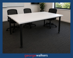 PR6767  White Melteca  Meeting Table 1.6M