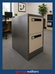 Precision: PR6739  Brown Precision 2 Drawer Filing Cabinet