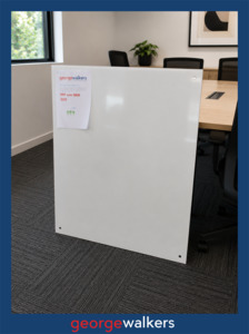 WHITEBOARD GLASS 1200 x 900MM WALL MOUNT