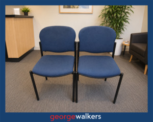 Visitor Chair - Stackable - Commercial Grade - Blue - PR6782
