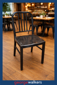 Cafe Chair - Cintesi - Industrial Design - Black Metal - PR6568